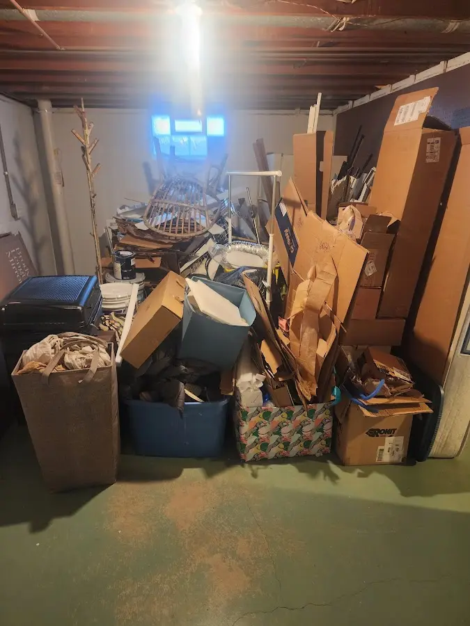 Roll-off dumpster container at job site for 15 Yard Dumpster Rental in Calabash